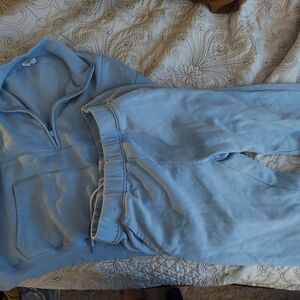 Light Blue Women's Jogger Set